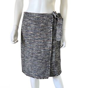 Emerson Rose Tweed Wrap Pencil Skirt 18
